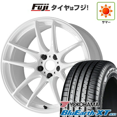 【新品】ライズ/ロッキー（ハイブリッド） 夏タイヤ ホイール4本セット 195/60R17 ヨコハマ ブルーアース XT AE61 WORK ワーク エモーション CR Shigoku 7J 17インチ(送料無料)｜フジコーポレーション 104,000円