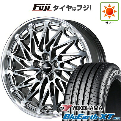 【新品国産車用5穴114.3】 夏タイヤ ホイール4本セット 225/50R18 ヨコハマ ブルーアース XT AE61 トピー ドルフレン エクスクルーシブ TLM-02 数量限定 8J 18インチ(送料無料)|フジコーポレーション