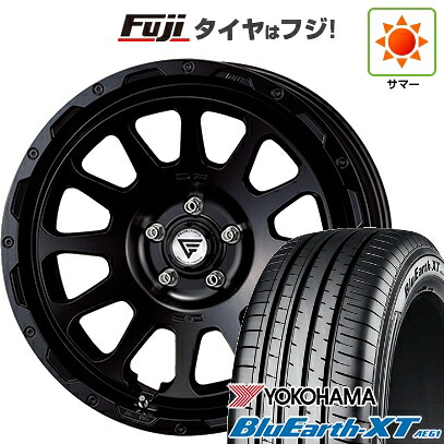 【新品国産車用5穴114.3】 夏タイヤ ホイール4本セット 225/50R18 ヨコハマ ブルーアース XT AE61 デルタフォース オーバル 8J 18インチ(送料無料)｜フジコーポレーション