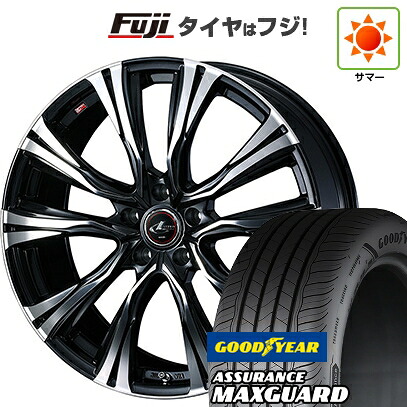 【新品国産車用5穴114.3】 夏タイヤ ホイール4本セット 225/45R19 グッドイヤー アシュアランス マックスガード(限定) WEDS ウェッズ レオニス VR 7.5J 19インチ(送料無料)