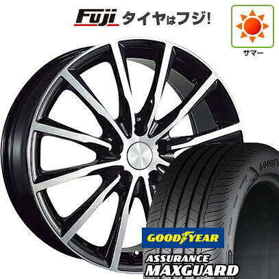 【新品国産車用5穴114.3】 夏タイヤ ホイール4本セット 225/45R19 グッドイヤー アシュアランス マックスガード(限定) ブリヂストン バルミナ A12 7.5J 19インチ(送料無料)