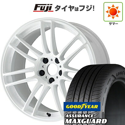 【新品国産車用5穴114.3】 夏タイヤ ホイール4本セット 225/45R19 グッドイヤー アシュアランス マックスガード(限定) WORK ワーク エモーション ZR7 8J 19インチ(送料無料)