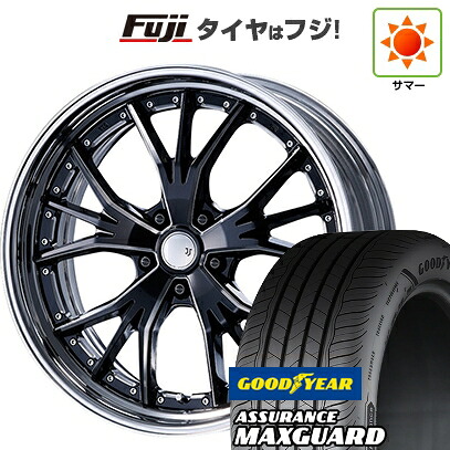 【新品国産車用5穴114.3】 夏タイヤ ホイール4本セット 225/45R19 グッドイヤー アシュアランス マックスガード(限定) エムズスピード JJランチャ 8.5J 19インチ(送料無料)