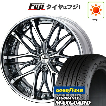 【新品国産車用5穴114.3】 夏タイヤ ホイール4本セット 225/45R19 グッドイヤー アシュアランス マックスガード(限定) WEDS ウェッズ クレンツェ ウィーバル 8.5J 19インチ(送料無料)