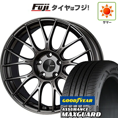 【新品国産車用5穴114.3】 夏タイヤ ホイール4本セット 225/45R19 グッドイヤー アシュアランス マックスガード(限定) ENKEI エンケイ PerformanceLine PFM1 7.5J 19インチ(送料無料)