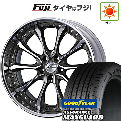 【新品国産車用5穴114.3】 夏タイヤ ホイール4本セット 225/45R19 グッドイヤー アシュアランス マックスガード(限定) WEDS ウェッズ クレンツェ ヴェルサム 8.5J 19インチ(送料無料)