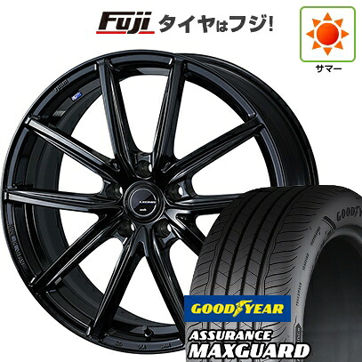 【新品国産車用5穴114.3】 夏タイヤ ホイール4本セット 225/45R19 グッドイヤー アシュアランス マックスガード(限定) WEDS ウェッズ レオニス NAVIA 08 7.5J 19インチ(送料無料)