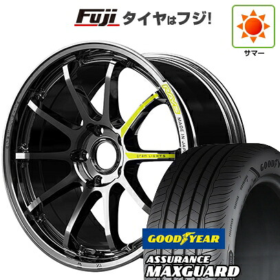 【新品国産車用5穴114.3】 夏タイヤ ホイール4本セット 225/45R19 グッドイヤー アシュアランス マックスガード(限定) RAYS レイズ グラムライツ 57NR LIMITED 8.5J 19インチ(送料無料)