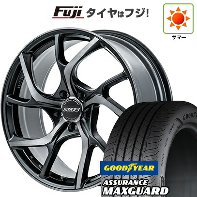 【新品国産車用5穴114.3】 夏タイヤ ホイール4本セット 225/45R19 グッドイヤー アシュアランス マックスガード(限定) RAYS レイズ VMF C-01 PREMIUM 8J 19インチ(送料無料)