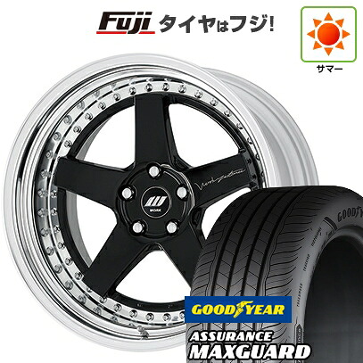 【新品国産車用5穴114.3】 夏タイヤ ホイール4本セット 225/45R19 グッドイヤー アシュアランス マックスガード(限定) WORK ワーク ジスタンス W5S S/W 7.5J 19インチ(送料無料)