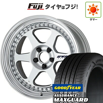 【新品国産車用5穴114.3】 夏タイヤ ホイール4本セット 225/45R19 グッドイヤー アシュアランス マックスガード(限定) WORK ワーク マイスター L1 3P 8.5J 19インチ(送料無料)