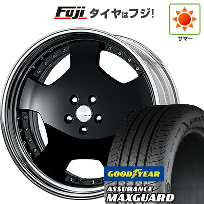 【新品国産車用5穴114.3】 夏タイヤ ホイール4本セット 225/45R19 グッドイヤー アシュアランス マックスガード(限定) WORK ワーク ランベック LDZ 7.5J 19インチ(送料無料)