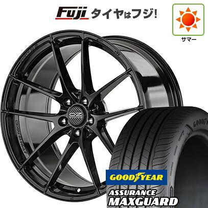 【新品国産車用5穴114.3】 夏タイヤ ホイール4本セット 225/45R19 グッドイヤー アシュアランス マックスガード(限定) OZ レッジェーラHLT 8J 19インチ(送料無料)