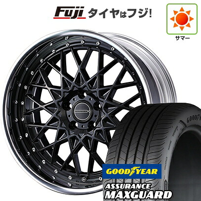 【新品国産車用5穴114.3】 夏タイヤ ホイール4本セット 225/45R19 グッドイヤー アシュアランス マックスガード(限定) WEDS ウェッズ マーベリック 1613M 8J 19インチ(送料無料)