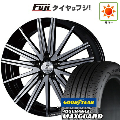 【新品国産車用5穴114.3】 夏タイヤ ホイール4本セット 225/45R19 グッドイヤー アシュアランス マックスガード(限定) ケースペック SILK BLAZE ヴォルツァ 7.5J 19インチ(送料無料)