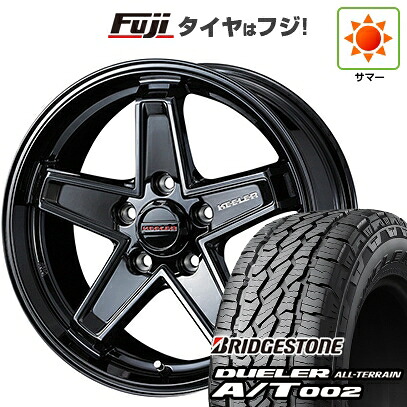 【新品】デリカD5 夏タイヤ ホイール4本セット 245/70R16 ブリヂストン デューラー A/T002 OWL/RBL WEDS ウェッズアドベンチャー キーラータクティクス グロスブラック 7J 16インチ(送料無料)