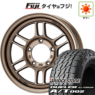 【新品】デリカD5 夏タイヤ ホイール4本セット 245/70R16 ブリヂストン デューラー A/T002 OWL/RBL ENKEI エンケイ ALLROAD RPT1 7J 16インチ(送料無料)｜フジコーポレーション