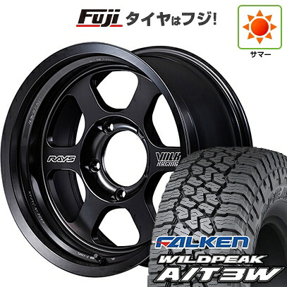 【新品】ランクル70(GDJ76W) 夏タイヤ ホイール4本セット 285/75R16 ファルケン ワイルドピーク A/T3W RAYS レイズ ボルクレーシング TE37XT Black Shadow LTD. 8J 16インチ(送料無料)|フジコーポレーション