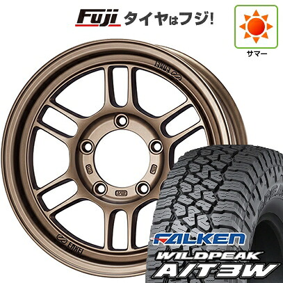 【新品】デリカD5 夏タイヤ ホイール4本セット 235/70R16 ファルケン ワイルドピーク A/T3W ENKEI エンケイ ALLROAD RPT1 7J 16インチ(送料無料)