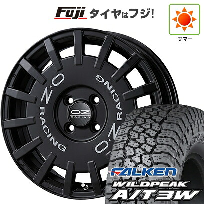 【新品】デリカD5 夏タイヤ ホイール4本セット 235/70R16 ファルケン ワイルドピーク A/T3W OZ ラリーレーシング 7J 16インチ(送料無料)