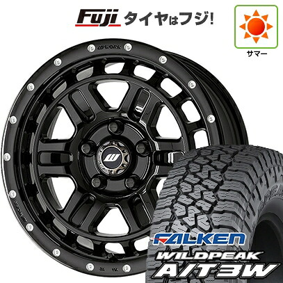 【新品】デリカD5 夏タイヤ ホイール4本セット 235/70R16 ファルケン ワイルドピーク A/T3W WORK ワーク クラッグ ティーグラビックII MC+ 7J 16インチ(送料無料)｜フジコーポレーション