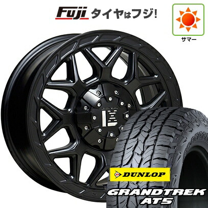 【新品】デリカD5 夏タイヤ ホイール4本セット 215/70R16 ダンロップ グラントレック AT5 オフビート レクセル インフェルノ 7J 16インチ(送料無料)｜フジコーポレーション