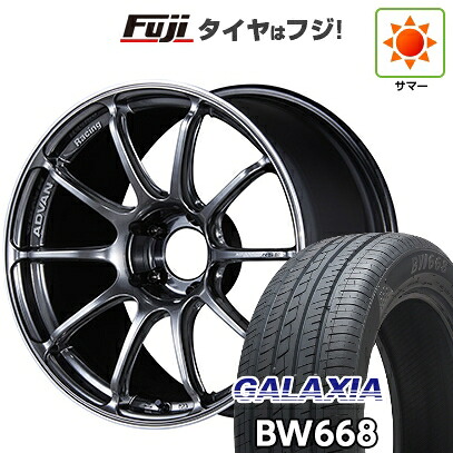 【新品国産車用5穴114.3】 夏タイヤ ホイール4本セット 235/55R19 ギャラクシア BW668(限定) ヨコハマ アドバンレーシング RSIII 9J 19インチ(送料無料)