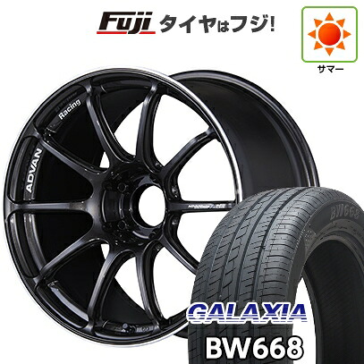 【新品国産車用5穴114.3】 夏タイヤ ホイール4本セット 235/55R19 ギャラクシア BW668(限定) ヨコハマ アドバンレーシング RSIII 8J 19インチ(送料無料)