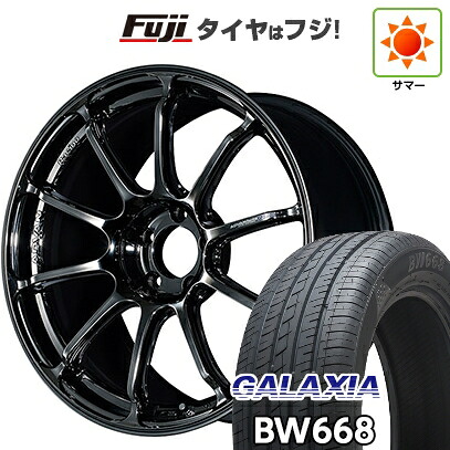 【新品国産車用5穴114.3】 夏タイヤ ホイール4本セット 235/55R19 ギャラクシア BW668(限定) ヨコハマ アドバンレーシング RSIII 8J 19インチ(送料無料)