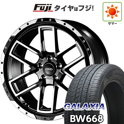【新品国産車用5穴114.3】 夏タイヤ ホイール4本セット 235/55R19 ギャラクシア BW668(限定) ギャルソン ツェンレイン ヴォーグ 7.5J 19インチ(送料無料)