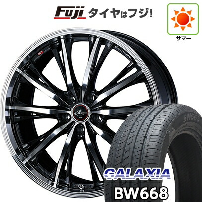 【新品】40系アルファード/ヴェルファイア用 夏タイヤ ホイール4本セット 225/55R19 ギャラクシア BW668(限定) WEDS ウェッズ レオニス RT 7.5J 19インチ(送料無料)