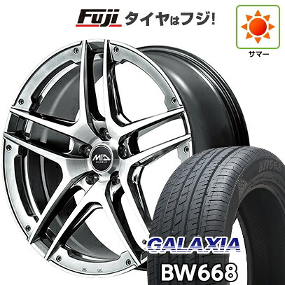 【新品国産車用5穴114.3】 夏タイヤ ホイール4本セット 235/55R19 ギャラクシア BW668(限定) MID WHEELS MID EXCLUSIVE 025SV 8J 19インチ(送料無料)