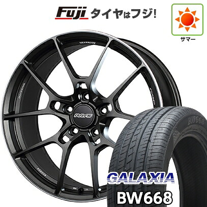 【新品国産車用5穴114.3】 夏タイヤ ホイール4本セット 235/55R19 ギャラクシア BW668(限定) RAYS レイズ ボルクレーシング G025 8.5J 19インチ(送料無料)