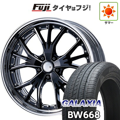 【新品国産車用5穴114.3】 夏タイヤ ホイール4本セット 225/55R19 ギャラクシア BW668(限定) エムズスピード JJランチャ 7.5J 19インチ(送料無料)