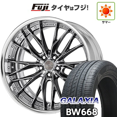 【新品国産車用5穴114.3】 夏タイヤ ホイール4本セット 225/55R19 ギャラクシア BW668(限定) WORK ワーク シュヴァート ブルネン 7.5J 19インチ(送料無料)
