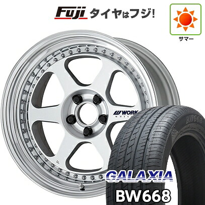 【新品国産車用5穴114.3】 夏タイヤ ホイール4本セット 225/55R19 ギャラクシア BW668(限定) WORK ワーク マイスター L1 3P 8J 19インチ(送料無料)