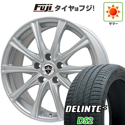 【新品】フリード 5穴/114 夏タイヤ ホイール4本セット 185/65R15 デリンテ DS2(限定) エルベ エステローザ MZV シルバー 5.5J 15インチ(送料無料)｜フジコーポレーション