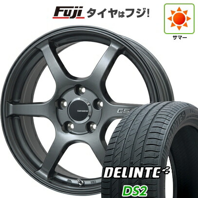 【新品国産車用5穴100】 夏タイヤ ホイール4本セット 215/45R17 デリンテ DS2(限定) レアマイスター CS-V6(ガンメタ) 7J 17インチ(送料無料)