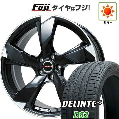 【新品国産車用5穴114.3】 夏タイヤ ホイール4本セット 245/40R20 デリンテ DS2(限定) プレミックス ヴェランV(グロスブラック/リムポリッシュ) 8.5J 20インチ(送料無料) 76,065円