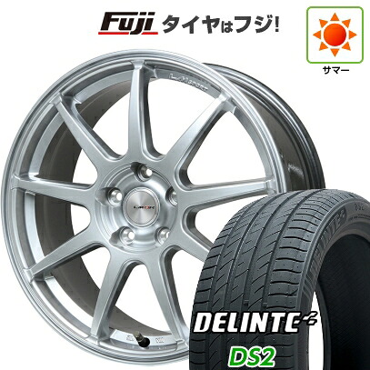 【新品国産車用5穴100】 夏タイヤ ホイール4本セット 195/65R15 デリンテ DS2(限定) レアマイスター LMスポーツ LM-QR ハイパーシルバー 6J 15インチ(送料無料)