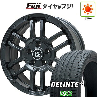 【新品国産車用5穴114.3】 夏タイヤ ホイール4本セット 215/50R18 デリンテ DS2(限定) ビッグウエイ B-LUGNAS FRD(マットブラック) 7.5J 18インチ(送料無料)