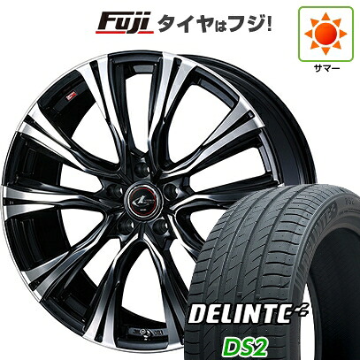 【新品国産車用5穴114.3】 夏タイヤ ホイール4本セット 225/45R19 デリンテ DS2(限定) WEDS ウェッズ レオニス VR 7.5J 19インチ(送料無料) 95,315円