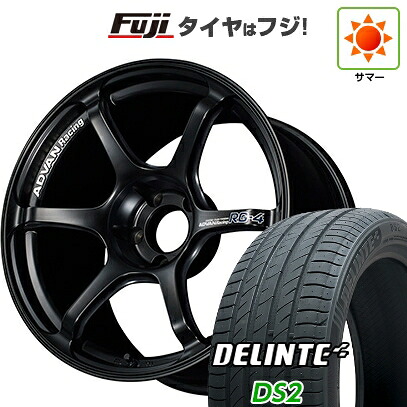 【新品国産車用5穴100】 夏タイヤ ホイール4本セット 205/50R17 デリンテ DS2(限定) ヨコハマ アドバンレーシング RG-4 7.5J 17インチ(送料無料)|フジコーポレーション