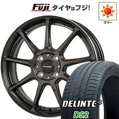 【新品国産車用5穴100】 夏タイヤ ホイール4本セット 205/50R17 デリンテ DS2(限定) ホットスタッフ クロススピード ハイパーエディションRS9 7J 17インチ(送料無料)|フジコーポレーション