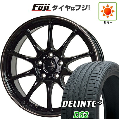 【新品国産車用5穴100】 夏タイヤ ホイール4本セット 205/50R17 デリンテ DS2(限定) ホットスタッフ ジースピード P-07 7J 17インチ(送料無料)|フジコーポレーション