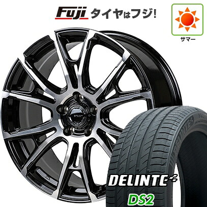 【新品国産車用5穴114.3】 夏タイヤ ホイール4本セット 225/45R19 デリンテ DS2(限定) モンツァ HI-BLOCK シュタッド 8J 19インチ(送料無料)
