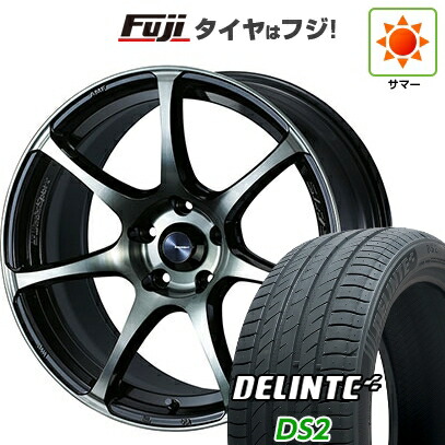 【新品国産車用5穴100】 夏タイヤ ホイール4本セット 215/45R17 デリンテ DS2(限定) WEDS ウェッズスポーツ SA-75R 7.5J 17インチ(送料無料)
