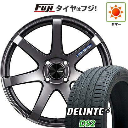 【新品国産車用5穴100】 夏タイヤ ホイール4本セット 215/45R17 デリンテ DS2(限定) ENKEI エンケイ PerformanceLine PF07 7.5J 17インチ(送料無料)｜フジコーポレーション