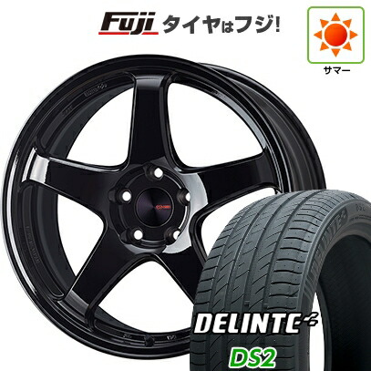 【新品国産車用5穴114.3】 夏タイヤ ホイール4本セット 215/50R18 デリンテ DS2(限定) ENKEI エンケイ PerformanceLine PF05 フジオリジナルカラー 7.5J 18インチ(送料無料)