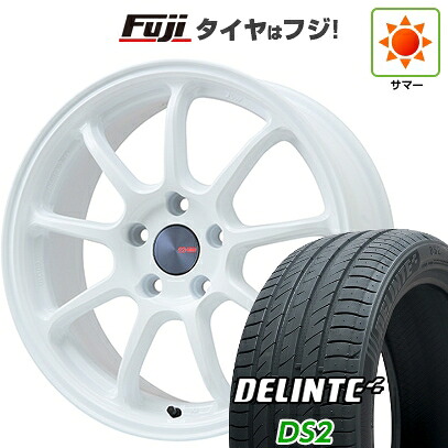 【新品国産車用5穴114.3】 夏タイヤ ホイール4本セット 215/50R18 デリンテ DS2(限定) ENKEI エンケイ PerformanceLine PF09 フジオリジナルカラー 7.5J 18インチ(送料無料) 97,515円